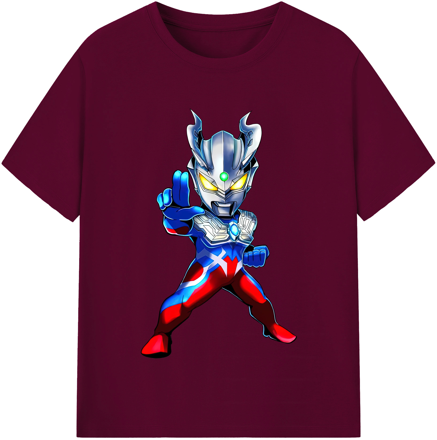 （画像用） ウルトラマン Ultraman レディースカジュアルプリントTシャツ（綿100％）